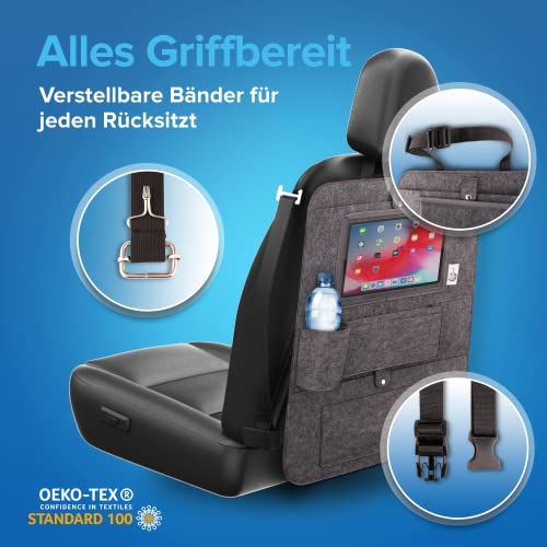 ORGANERA Auto-Organizer-Autositzschoner mit genialem Tablet-Holder- Fl –  Everything 4 Everyone